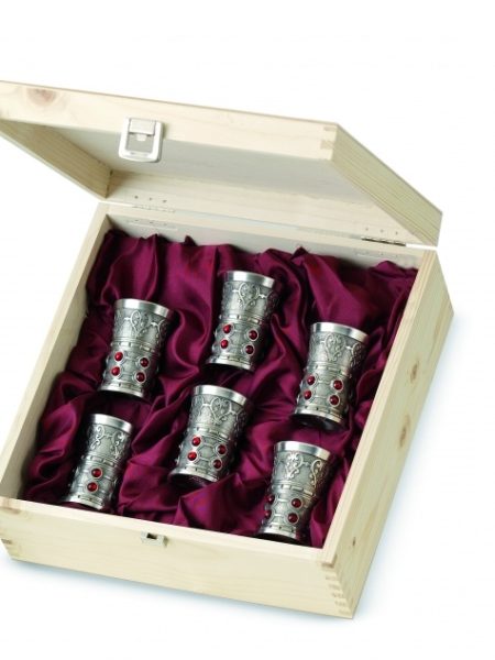 Рюмки для водки "Рубин" в подарочной коробке