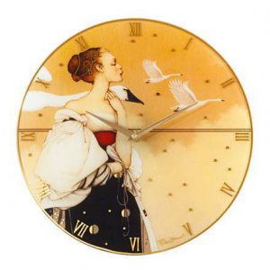 Часы настенные "Белый лебедь"